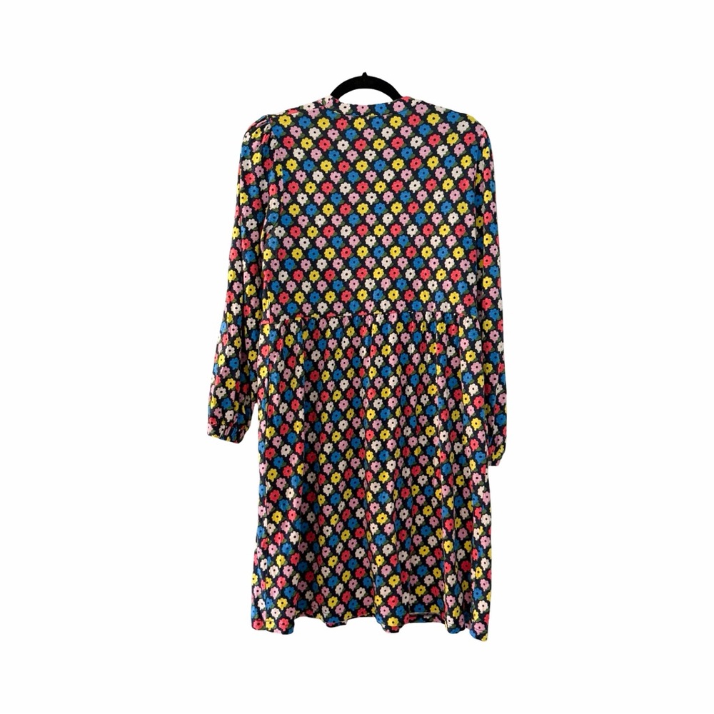 BODEN Naomi Floral Long Sleeve A-line Floral Colorful V-neck Mii Dress Sz 10 - Picture 3 of 6